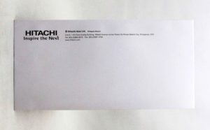 Hitachi Philippines Catalog Envelope