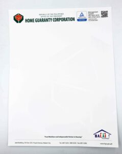 Home Guaranty Corporation Letterhead #vjgraphicsprinting #growthroughprint #letterhead — with Home Guaranty Corporation