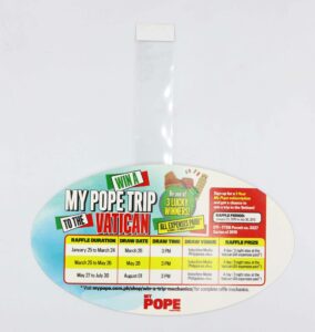 MyPope Wobblers #vjgraphicsprinting #offsetprinting #growthroughprint #wobblers