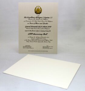 Armed Forces of the Philippines Invitation #vjgraphicsprinting #growthroughprint #invitations #offsetprinting