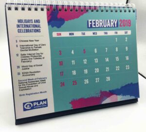 Plan International Philippines Desk Calendar #vjgraphicsprinting #growthroughprint #offsetprinting #deskcalendar #calendar — with Plan International Philippines in Quezon City, Philippines