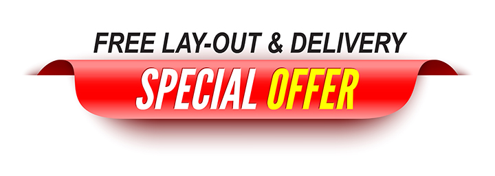 Special Offer Free Layout and Delivery
