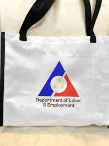 Department of Labor and Employment Canvas Bag #vjgraphicsprinting #canvasbag #growthroughptin #heatpress