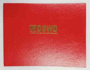 DSWD Certificate Holder #vjgraphicsprinting #offsetprinting #digitalprinting #growthroughprint #certificates #certificateholder #goldstamping #ipublishph #printityourway