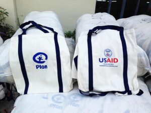 Plan International Philippines USAID Canvas Bags #vjgraphicsprinting #GrowThroughPrint #iPublishPH #PrintItYourWay #canvasbag