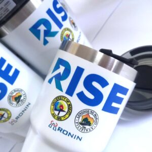 RISE Makati City UniversityofMakati Umak Tyeso Tumblers #vjgraphicsprinting #growthroughprint #ipublishph #PrintItYourWay #uvprinting
