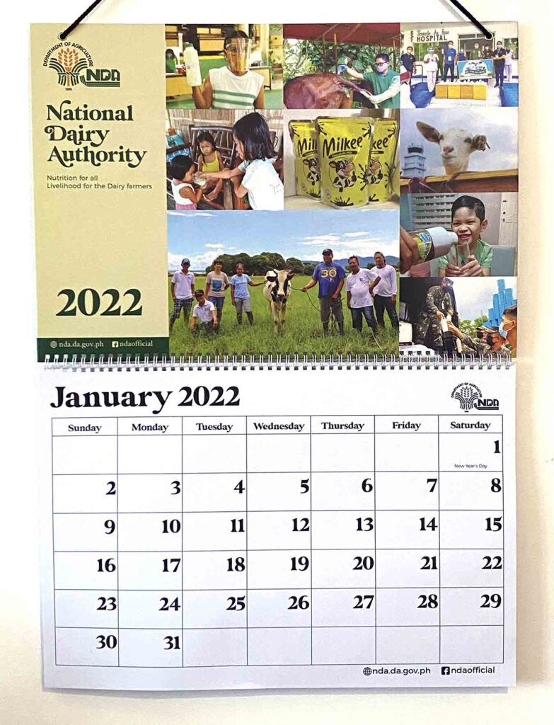 National Dairy Authority Wall Calendar 2