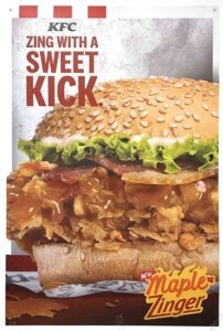 KFC KFC Philippines. Maple Zinger Poster #vjgraphicsprinting #growthroughprint #ipublishph #PrintItYourWay #offsetprinting #digitalprinting