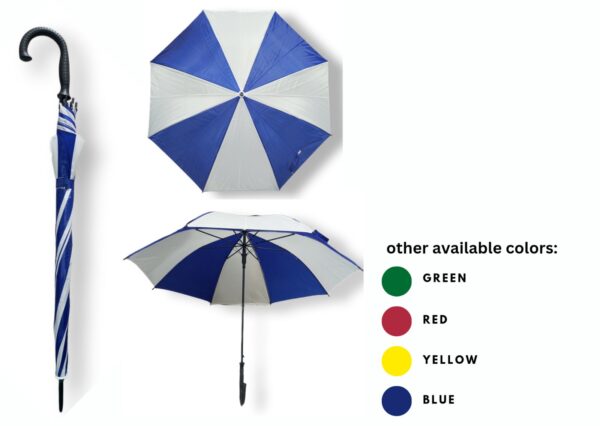 J-Handle Two Color Umbrella