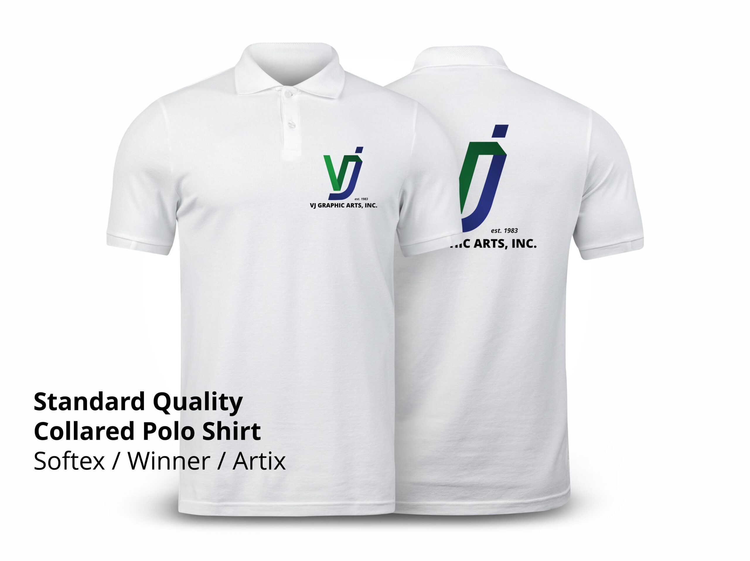 White Polo mockup front and back used as design template
