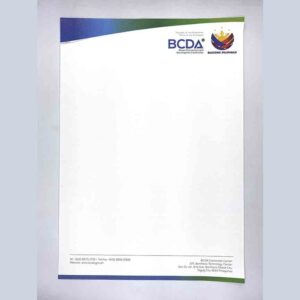 The BCDA Group BCDA Letterhead #vjgraphicsprinting #growthroughprint #ipublishph #printityourway #offsetprinting #digitalprinting #letterhead #officestationery www.vjgraphicarts.com