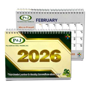 P&J Agricultural Trading Inc 2026 Desk Calendar P&J Agricultural Trading, Inc. #vjgraphicsprinting #growthroughprint #ipublishph #PrintItYourWay #offsetprinting #digitalprinting #corporategiveaways #calendars #deskcalendars www.vjgraphicarts.com