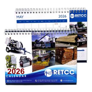 Rural Electrification Trading and Construction Corporation RETCC 2026 Desk Calendar #vjgraphicsprinting #growthroughprint #ipublishph #PrintItYourWay #offsetprinting #digitalprinting #corporategiveaways #calendars #deskcalendars www.vjgraphicarts.com