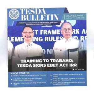 TESDA Bulletin Newsletter TESDA #vjgraphicsprinting #growthroughprint #ipublishph #PrintItYourWay #offsetprinting #digitalprinting #publications #newsletter www.vjgraphicarts.com