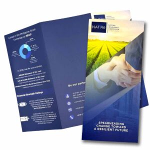 National Reinsurance Corporation Brochure #vjgraphicsprinting #growthroughprint #ipublishph #PrintItYourWay #offsetprinting #digitalprinting #marketingcollaterals #brochures www.vjgraphicarts.com